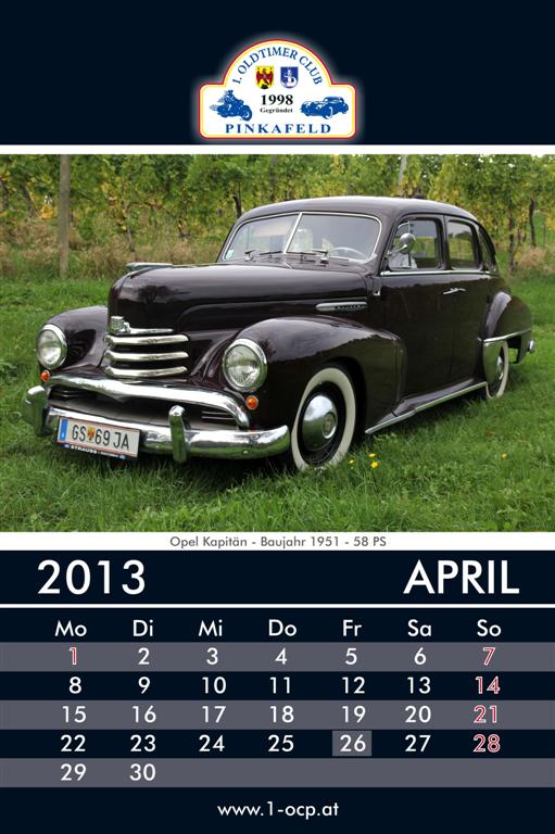 Oldtimerkalender 2013